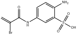 2-amino-5-(2-bromoacrylamido)benzenesulfonic acid Struktur