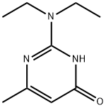 2-DIETHYLAMINO-6-HYDROXY-4-METHYLPYRIMIDINE Struktur