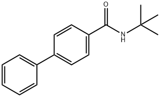 N-(1,1-Dimethylethyl)-(1,1'-biphenyl)-4-carboxamide Struktur