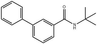 N-(1,1-Dimethylethyl)-(1,1'-biphenyl)-3-carboxamide Struktur