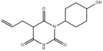 5-Allyl-1-(4-hydroxycyclohexyl)barbituric acid Struktur