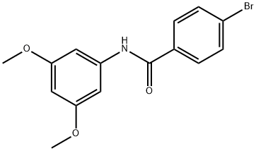 4-bromo-N-(3,5-dimethoxyphenyl)benzamide Struktur