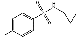 N-cyclopropyl-4-fluorobenzenesulfonamide Struktur