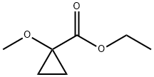 Cyclopropanecarboxylic acid, 1-methoxy-, ethyl ester (9CI) Struktur