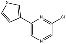 2-CHLORO-6-(3-THIENYL)PYRAZINE Struktur