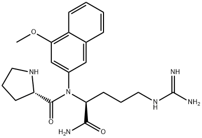 PRO-ARG 4-METHOXY-BETA-NAPHTHYLAMIDE ACETATE SALT Struktur