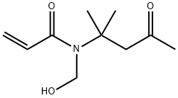 HYDROXYMETHYLDIACETONEACRYLAMIDE Struktur