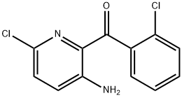 (3-amino-6-chloro-2-pyridyl) (2-chlorophenyl) ketone Struktur