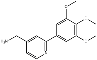 (2-(3,4,5-TRIMETHOXYPHENYL)PYRIDIN-4-YL)METHANAMINE Struktur