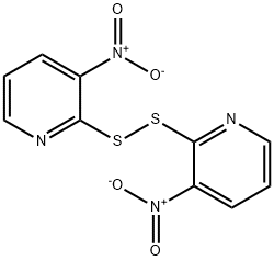 2,2'-DITHIO-BIS(3-NITROPYRIDINE) Struktur