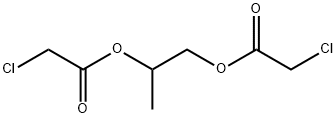 Bis(chloroacetic acid)1-methyl-1,2-ethanediyl ester Struktur