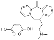 10,11-dihydro-n,n-dimethyl-5-methylene-5h-dibenzo[a,d]cycloheptene-10-ethanamine maleate (1:1) Struktur