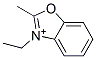 2-Methyl-3-ethylbenzoxazole-3-ium Struktur