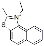 1-Ethyl-2-methylnaphtho[1,2-d]thiazol-1-ium Struktur