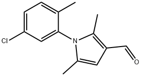 1-(5-CHLORO-2-METHYLPHENYL)-2,5-DIMETHYL-1H-PYRROLE-3-CARBALDEHYDE Struktur