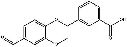 3-[(4-FORMYL-2-METHOXYPHENOXY)METHYL]BENZOIC ACID Struktur