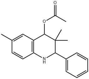 4-QUINOLINOL, 1,2,3,4-TETRAHYDRO-3,3,6-TRIMETHYL-2-PHENYL-, ACETATE Struktur