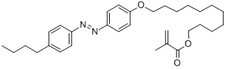 11-[4-(4-BUTYLPHENYLAZO)PHENOXY]UNDECYL METHACRYLATE Struktur