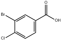 3-Bromo-4-chlorobenzoic acid Struktur