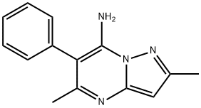 2,5-dimethyl-6-phenylpyrazolo[1,5-a]pyrimidin-7-amine Struktur