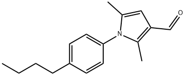 1-(4-BUTYLPHENYL)-2,5-DIMETHYL-1H-PYRROLE-3-CARBALDEHYDE Struktur