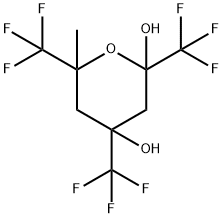 6-METHYL-2,4,6-TRIS(TRIFLUOROMETHYL)TETRAHYDROPYRAN-2,4-DIOL Struktur