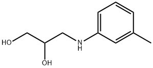 3-m-toluidinopropane-1,2-diol  Struktur