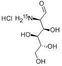 2-[15N]AMINO-2-DEOXY-D-GLUCOSE HYDROCHLORIDE Struktur