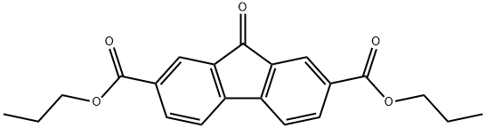 9H-Fluorene-2,7-dicarboxylic acid, 9-oxo-, dipropyl ester Struktur