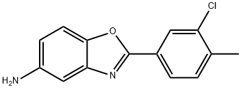 2-(3-CHLORO-4-METHYL-PHENYL)-BENZOOXAZOL-5-YLAMINE Struktur