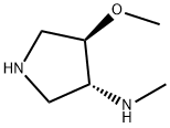 3-Pyrrolidinamine,4-methoxy-N-methyl-,(3R,4R)-(9CI) Struktur