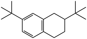 2,7-Bis(1,1-dimethylethyl)-1,2,3,4-tetrahydronaphthalene Struktur