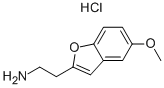 2-(5-METHOXY-1-BENZOFURAN-2-YL)ETHANAMINE HYDROCHLORIDE Struktur