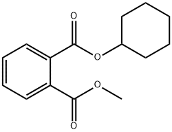 methyl cyclohexyl benzene-1,2-dicarboxylate Struktur