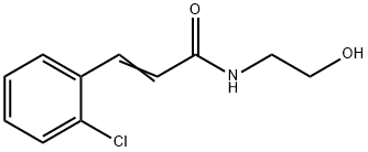 N-(2-Hydroxyethyl)-3-(2-chlorophenyl)propenamide Struktur