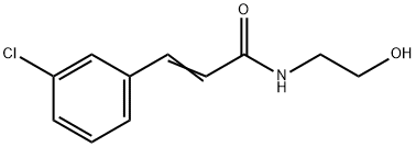 N-(2-Hydroxyethyl)-3-(3-chlorophenyl)propenamide Struktur