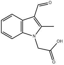 (3-FORMYL-2-METHYL-INDOL-1-YL)-ACETIC ACID Struktur