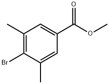 4-BROMO-3,5-DIMETHYL-BENZOIC ACID METHYL ESTER Struktur