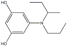 1,3-Benzenediol, 5-[(1-methylpropyl)propylamino]- (9CI) Struktur