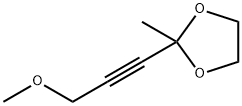 1,3-Dioxolane,  2-(3-methoxy-1-propynyl)-2-methyl-  (9CI) Struktur