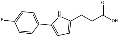 3-[5-(4-FLUORO-PHENYL)-1H-PYRROL-2-YL]-PROPIONIC ACID Struktur