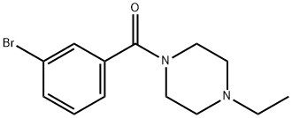 (3-Bromophenyl)(4-ethylpiperazin-1-yl)methanone Struktur