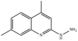 2(1H)-Quinolinone,4,7-dimethyl-,hydrazone(9CI) Struktur