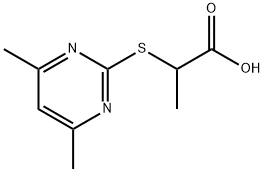 2-(4,6-DIMETHYL-PYRIMIDIN-2-YLSULFANYL)-PROPIONIC ACID Struktur