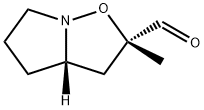 Pyrrolo[1,2-b]isoxazole-2-carboxaldehyde, hexahydro-2-methyl-, (2S,3aS)- (9CI) Struktur