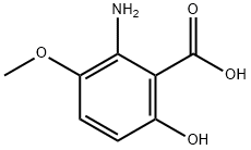 Benzoic acid, 2-amino-6-hydroxy-3-methoxy- (9CI) Struktur