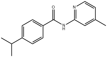 Benzamide, 4-(1-methylethyl)-N-(4-methyl-2-pyridinyl)- (9CI) Struktur