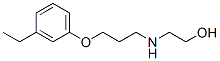 Ethanol, 2-[[3-(3-ethylphenoxy)propyl]amino]- (9CI) Struktur