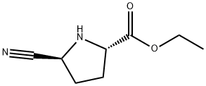 (5S)-5-CYANO-L-PROLINE ETHYL ESTER Struktur