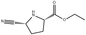 L-Proline, 5-cyano-, ethyl ester, (5R)- (9CI) Struktur